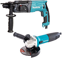 Набор инструмента перфоратор MAKITA HR 2470 и шлифмашина угловая MAKITA GA 5030 (DK0120)