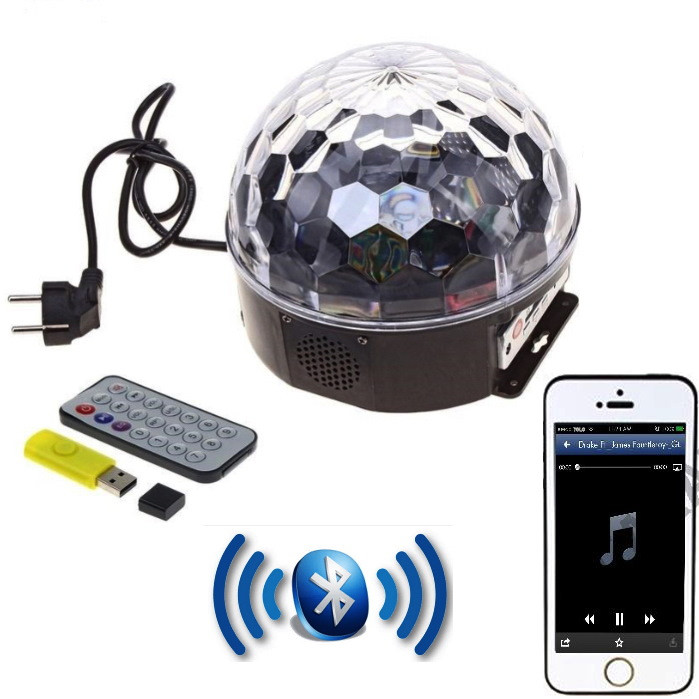 Диско-шар светодиодный Bluetooth - фото 5 - id-p141899838