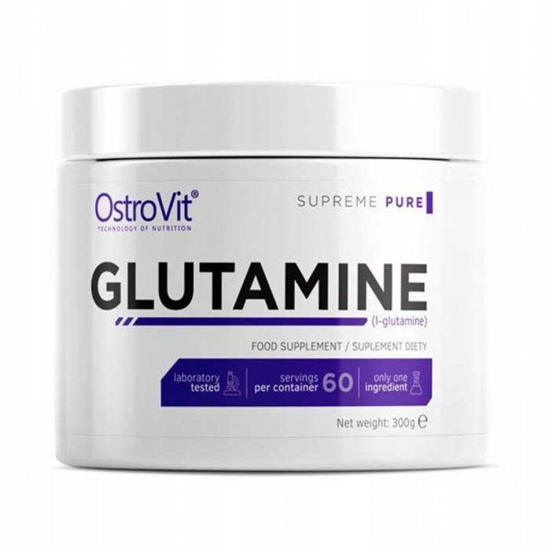 Глютамин Ostrovit Glutamine 300 гр - фото 1 - id-p141899955