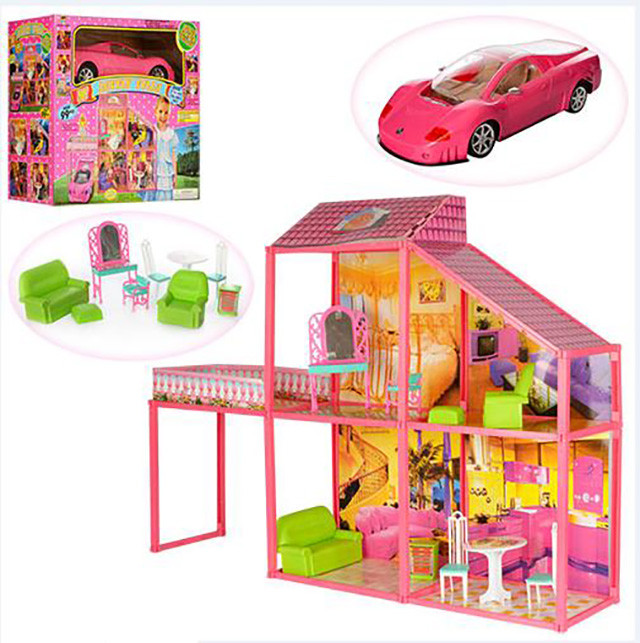 Дом для кукол My Lovely Villa с машиной 6981 - фото 1 - id-p141921511