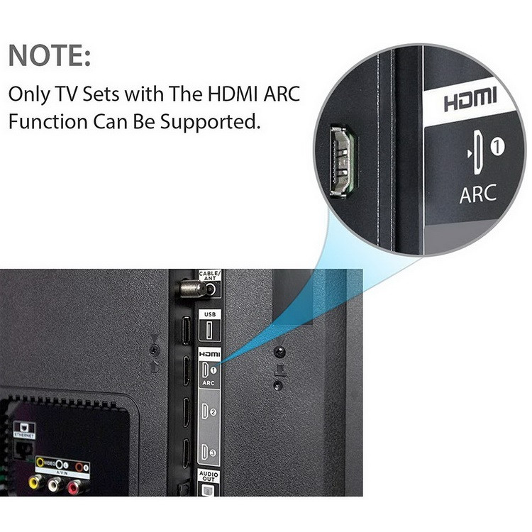 Адаптер - переходник HDMI (ARC) - оптика (Toslink/SPDIF), RCA, jack 3.5mm (AUX), черный - фото 5 - id-p141925484