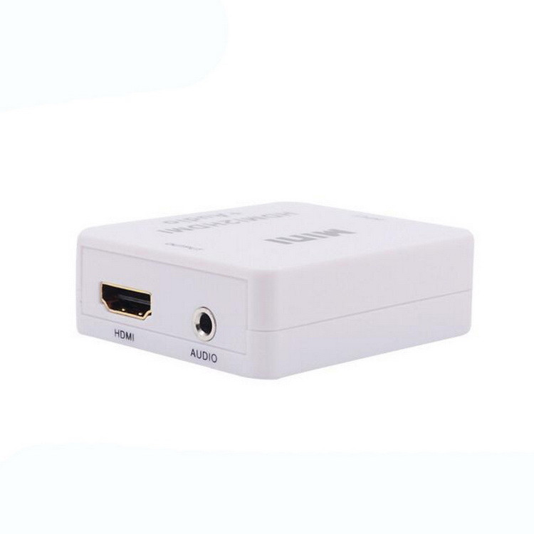 Адаптер - переходник HDMI - HDMI - jack 3.5mm (AUX), белый - фото 2 - id-p141925485