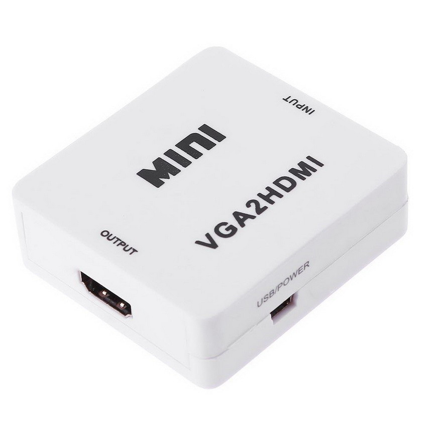 Адаптер - переходник VGA на HDMI, белый - фото 1 - id-p141925487