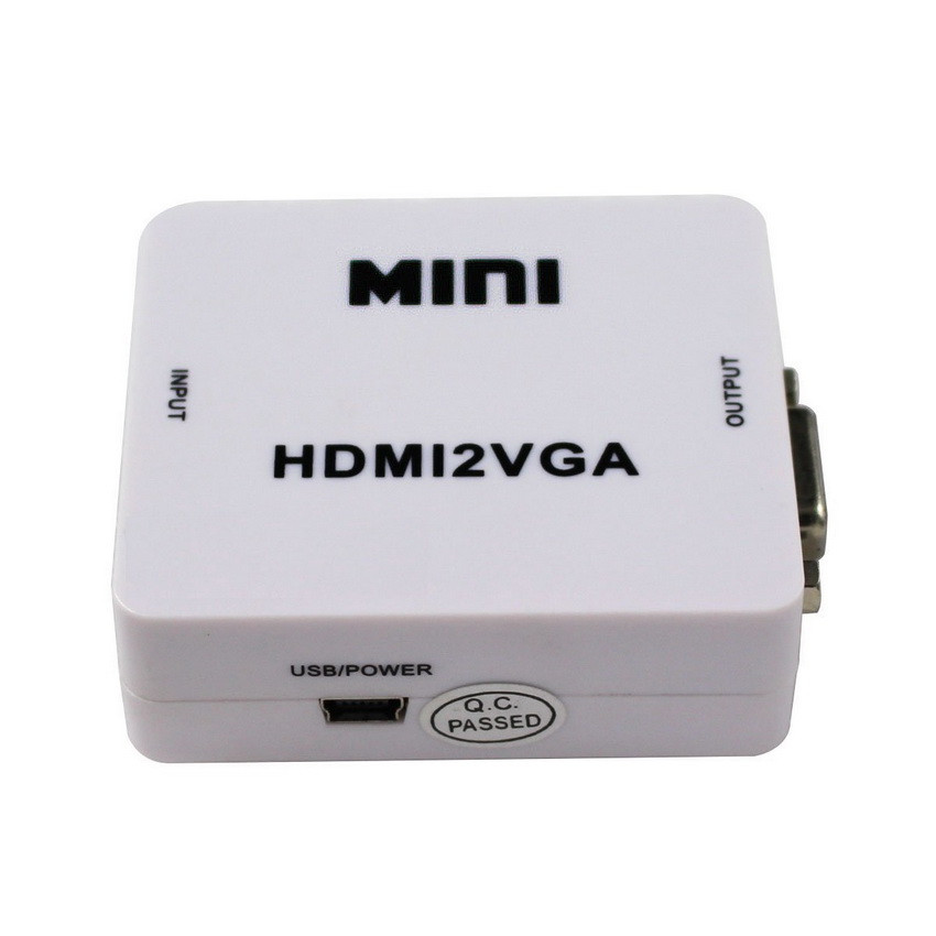 Адаптер - переходник HDMI на VGA, белый - фото 2 - id-p141925498