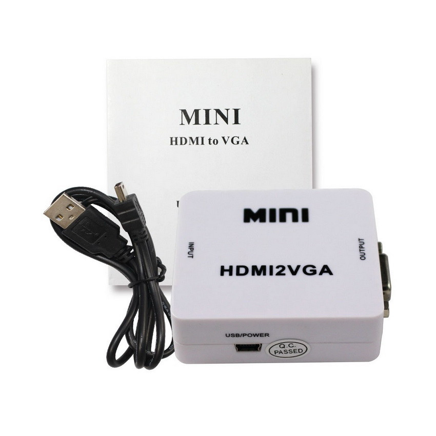Адаптер - переходник HDMI на VGA, белый - фото 4 - id-p141925498