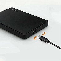 Внешний корпус - бокс SATA - USB3.1 Type-C - USB3.0 для жесткого диска SSD/HDD 2.5”, черный
