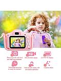 Детский фотоаппарат Микки Маус розовый селфи 
+ встроенная память, фото 3