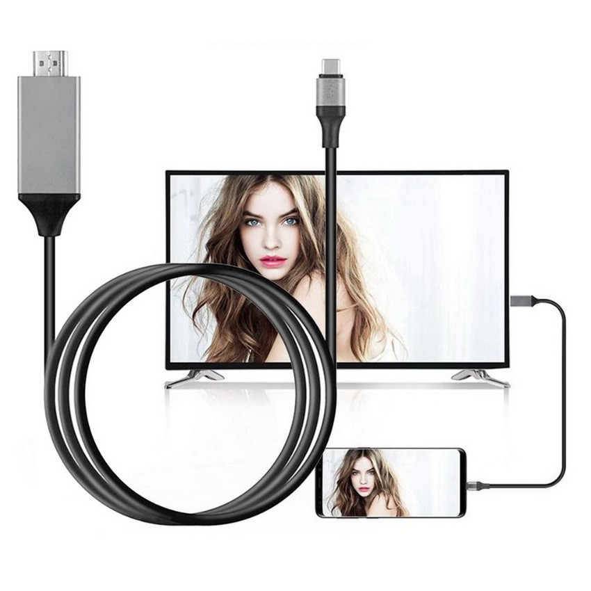 Кабель USB3.1 Type-C - HDMI, UltraHD 4K, 2 метра, черный - фото 7 - id-p141934192