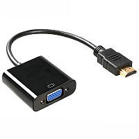 Адаптер - переходник HDMI - VGA, черный