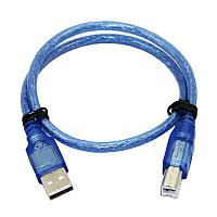 Кабель USB2.0 - USB-B, папа-папа, 1,5 метра, синий