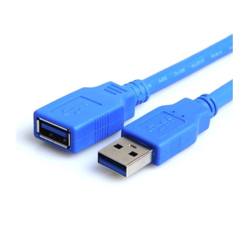 Кабель - удлинитель USB3.0, папа-мама, 1 метр, синий