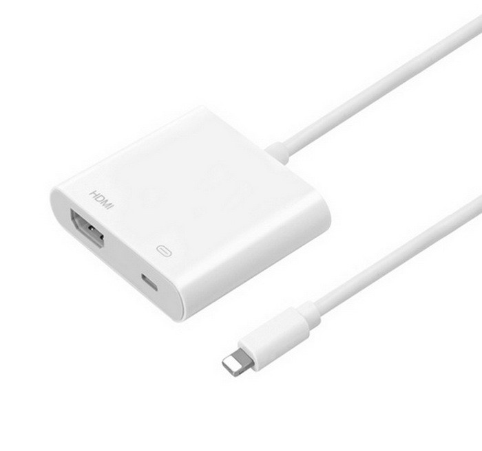 Адаптер - переходник Lightning - HDMI 1080p, белый