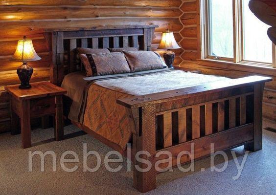 Кровать деревянная "Кантри Люкс №3" Ш1600мм*Д2000мм - фото 1 - id-p141980884