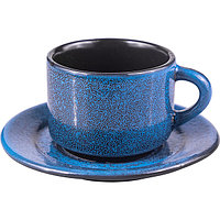 Пара кофейная «Млечный путь голубой»; фарфор; 80 мл