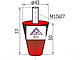 Отбойник (буфер) резиновый Ø-43 H-50, М10х27 (конический), фото 2