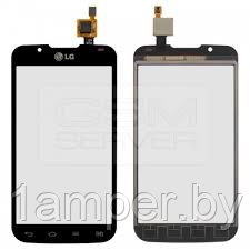 Сенсорный экран (тачскрин) Original LG Optimus L7 II Dual P715. Черный