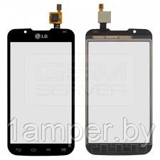 Сенсорный экран (тачскрин) Original  LG Optimus L7 II Dual P715. Черный