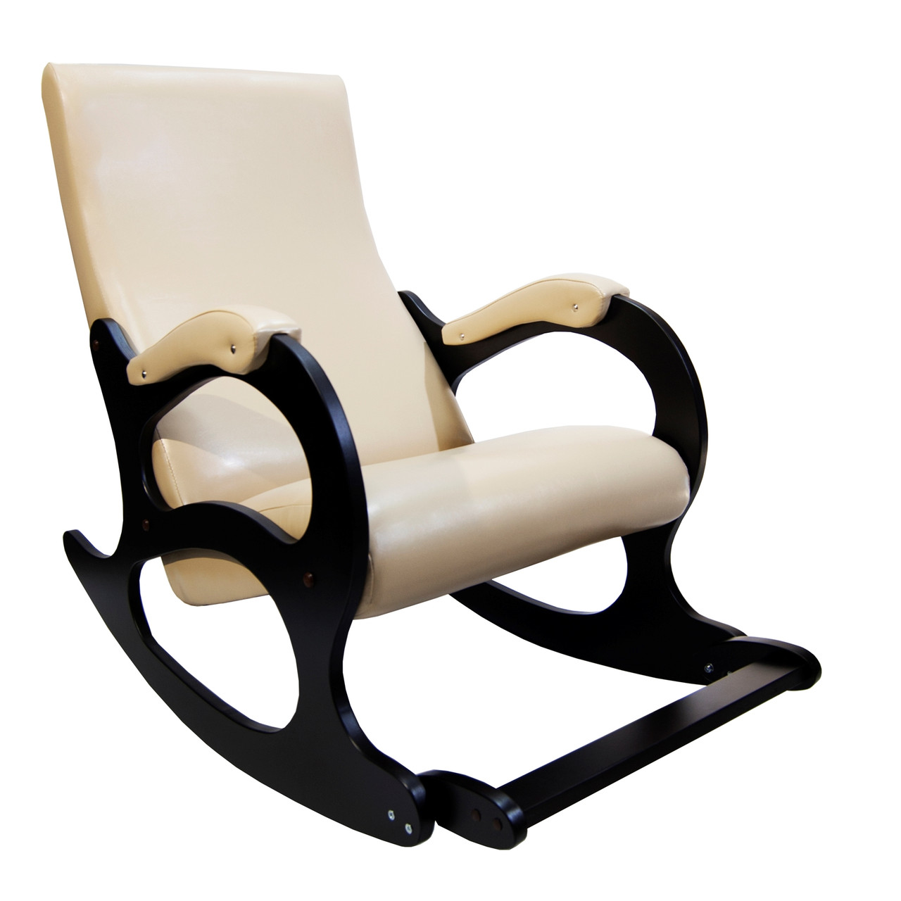Кресло-качалка Бастион №4-2 с подножкой Selena Cream - фото 1 - id-p141993801