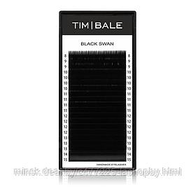 Ресницы чёрные TimBale Black Swan, 20 линий, MIX