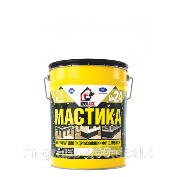 Мастика гидроизоляционная битумная №24 izoLUX 10 кг.