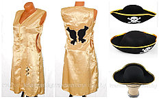 Платье атласное "Пиратская Любовь" на размер 44-46