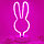 Светильник неоновый Кролик, фото 2