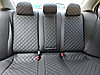 GT Чехол Экокожа Skoda Rapid (12-) (2/3) (Экокожа, черный + вставка РОМБ), фото 2