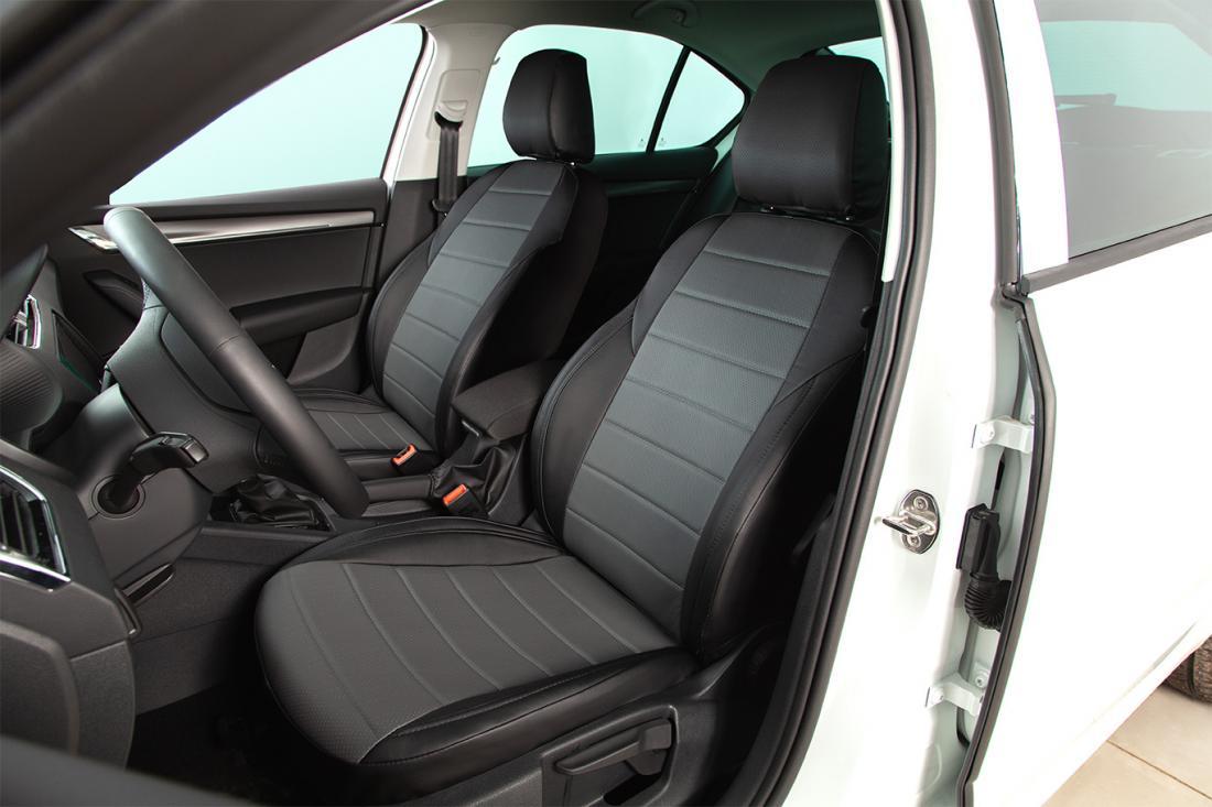 GT Чехол Экокожа volkswagen Passat B6 (05-10) Combi (Экокожа, черный ...