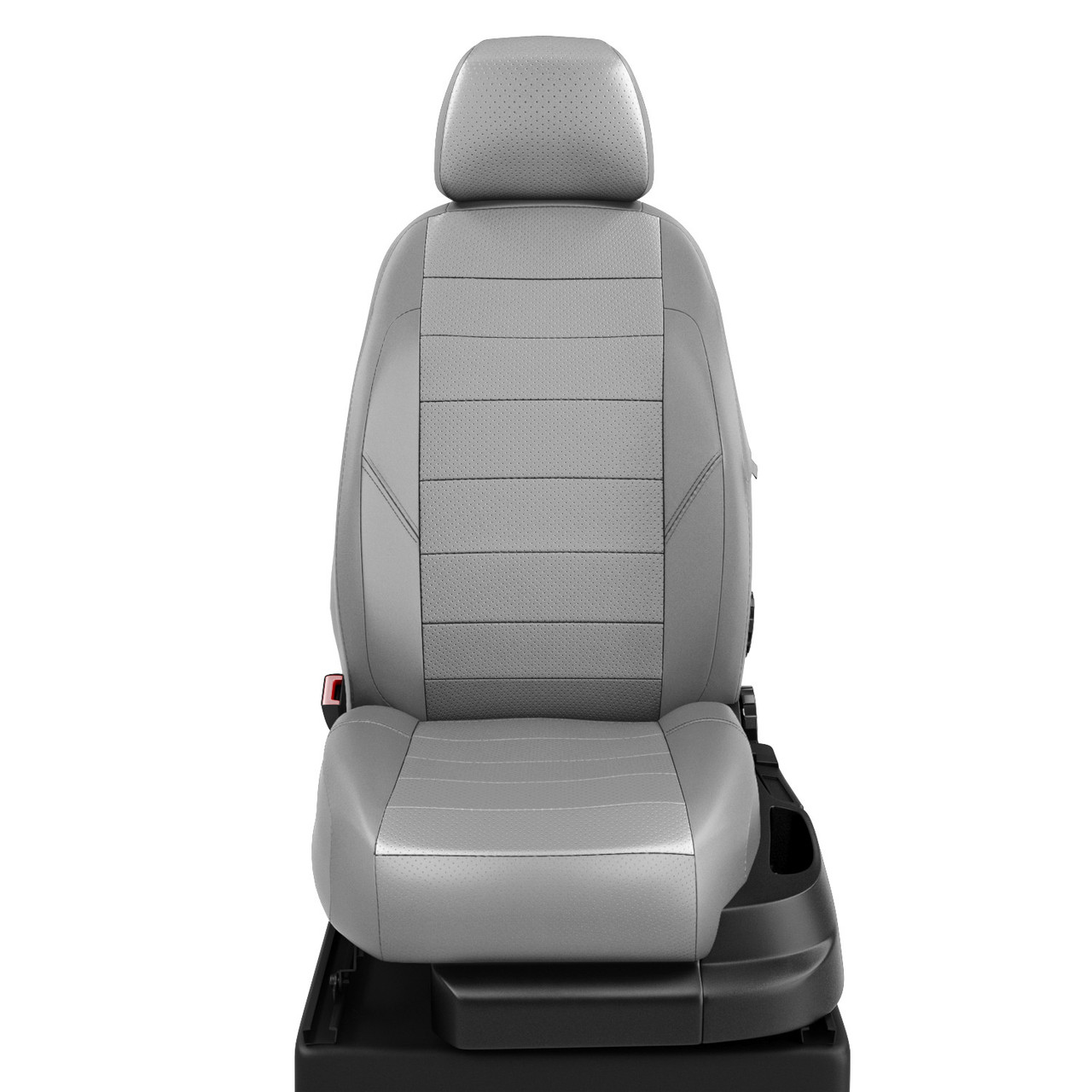 GT Чехол Экокожа volkswagen T4 1+2 (90-99) (Экокожа, серый) (3 подголовника)  ПЕРЕДНИЕ)