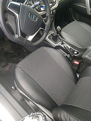 ALTA Чехол Toyota Corolla (07-13) (Экокожа, черный + жаккардовая вставка) Чехол Комбинированный ALTA Comfort