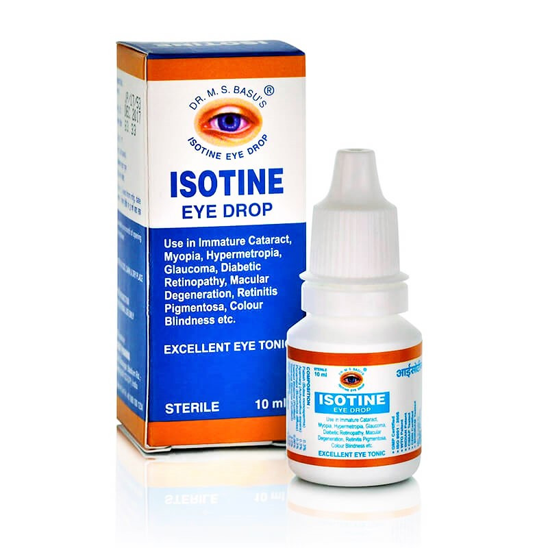 Капли Айсотин (Isotine) аюрведические, 10 мл - тоник для глаз - фото 1 - id-p142043072