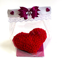 Подушка-сердце в подарочной упаковке
