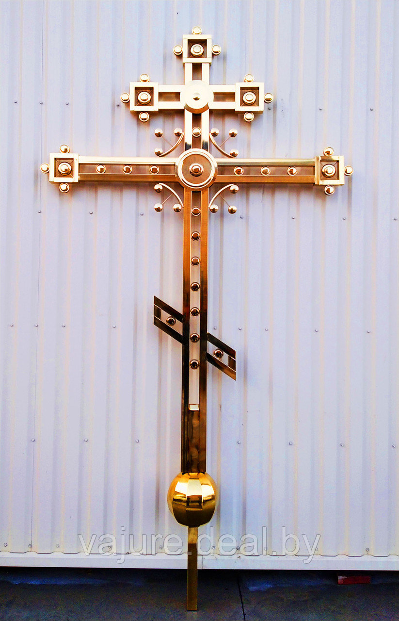 Крест купольный из нержавейки - фото 1 - id-p142110677