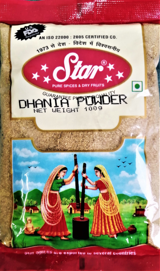 Кориандр молотый Star Coriander Dhania Powder, 100 г - лечебная пряность