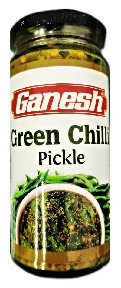 Пиклс Зеленый Чили Ganesh Green chilli pickle, 250г - острая закуска и приправа - фото 1 - id-p69771338