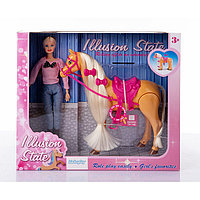 Кукла с шагающей лошадкой Illusion state 310A