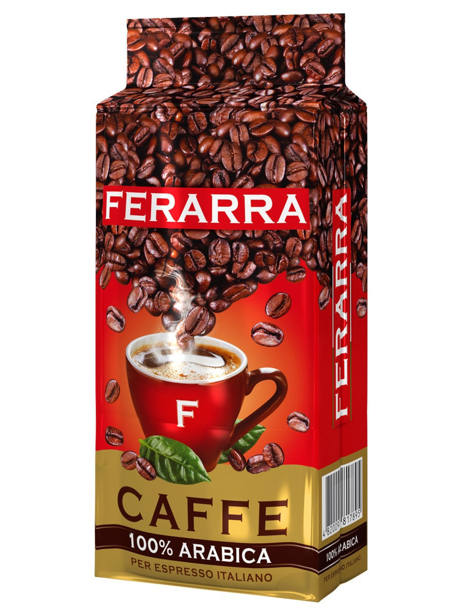 Кофе натуральный жареный молотый "100% АRABICA" 250 г - FERARRA