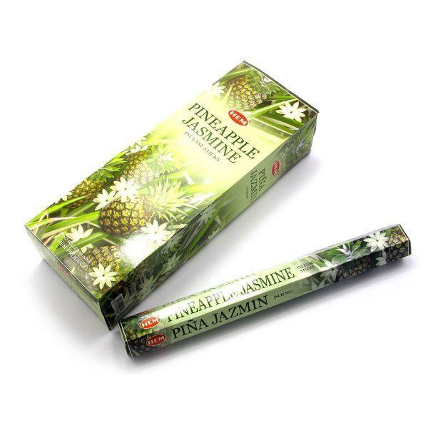 Благовония Жасмин - ананас, Pineapple Jasmine HEM, шестигранник, 20 палочек