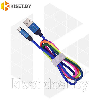 Кабель Profit QY-21 USB-microUSB 1m 3A LGBT