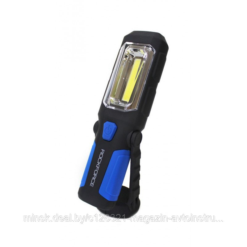 Лампа светодиодная (4W COB LED+1W,2 магнита,крючок,180гр.,250Lm,1.5V, 3хАА) Rock FORCE RF-L01