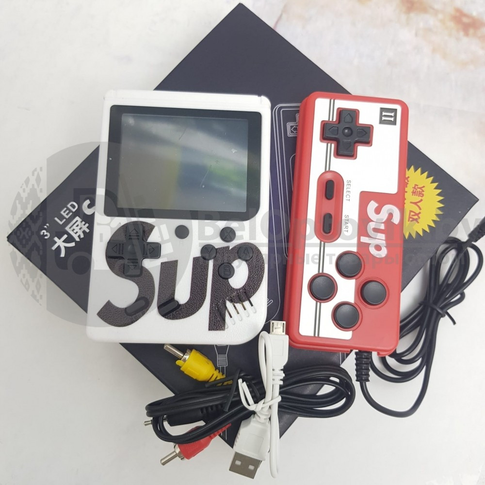 Портативная приставка с джойстиком Retro FC Game Box PLUS Sup Dendy 3 400in1 Чёрный с красным джойстиком - фото 6 - id-p142144514