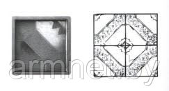 КВАДРАТ ЗУБОК (71/12) 30,0х30,0см форма для изготовления тротуарной плитки - фото 2 - id-p11273324
