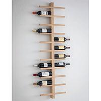 Полка для вина и бокалов деревянная "Вена"