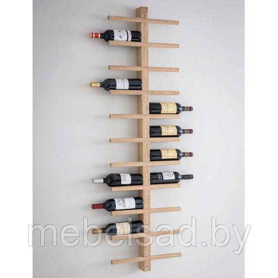 Полка для вина и бокалов деревянная "Вена" - фото 1 - id-p142253884