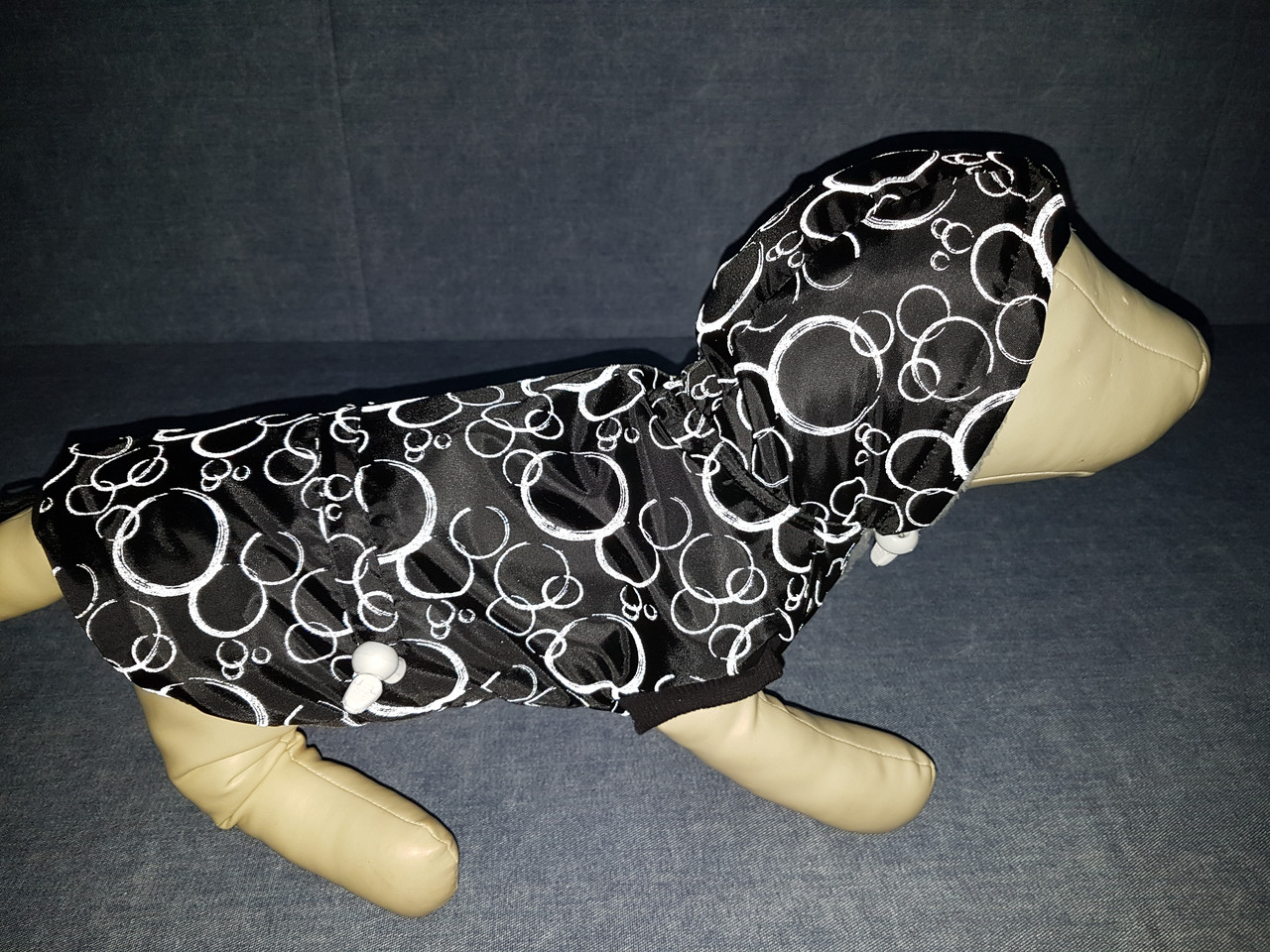 Куртка для собак на подкладке Овечка (иск.мех) - "Зима" с рисунком "Сечки" - фото 1 - id-p142254210