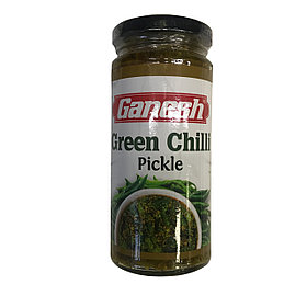 Пикули GANESH Зеленый чили (Green chilli pickle), 250г