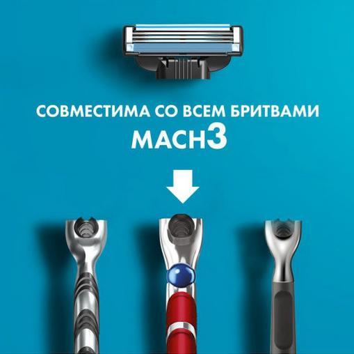 Сменные кассеты Gillette MACH 3 ( 8 шт ) - фото 5 - id-p142225101