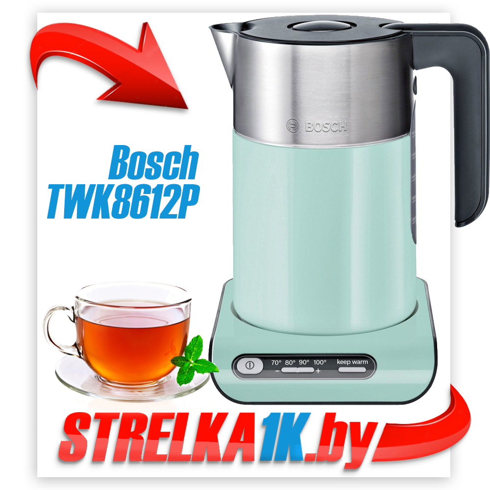 Чайник Bosch TWK8612P, зеленый