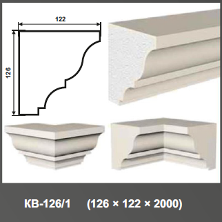 Карниз КВ-126/1 126*122*2000мм