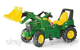 Детский педальный трактор Rolly Toys Farmtrac John Deere 7930 с надувными колёсами